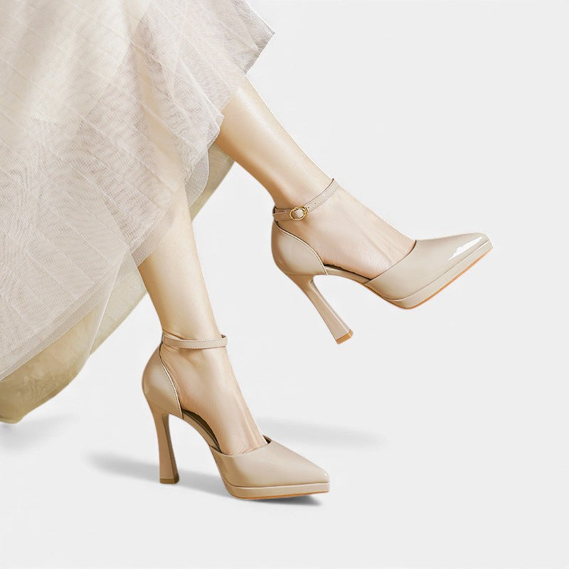 Talons en Cuir Véritable Poli et Élégant