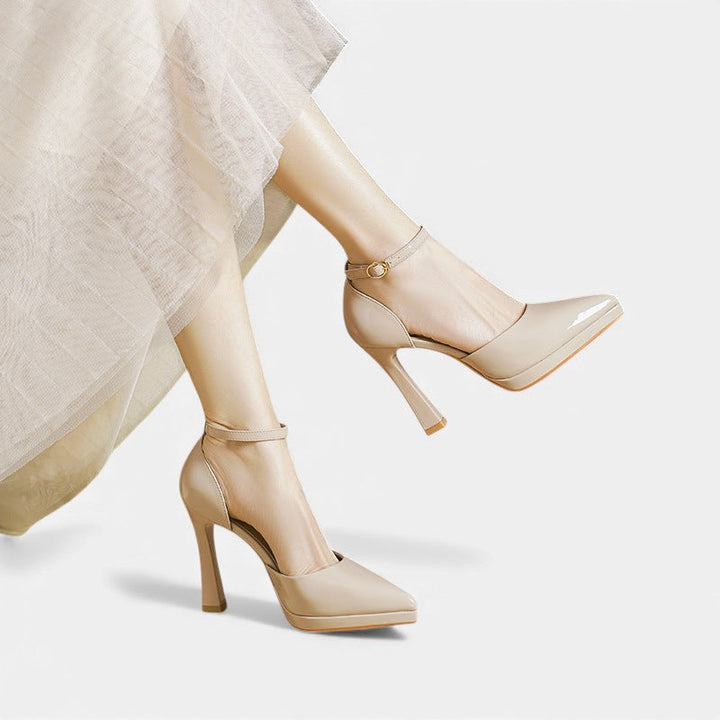 Talons en Cuir Véritable Poli et Élégant