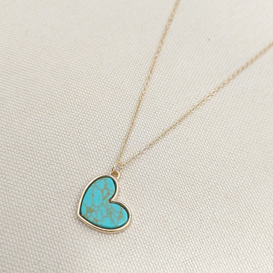 Collier d'Amour Turquoise | Or