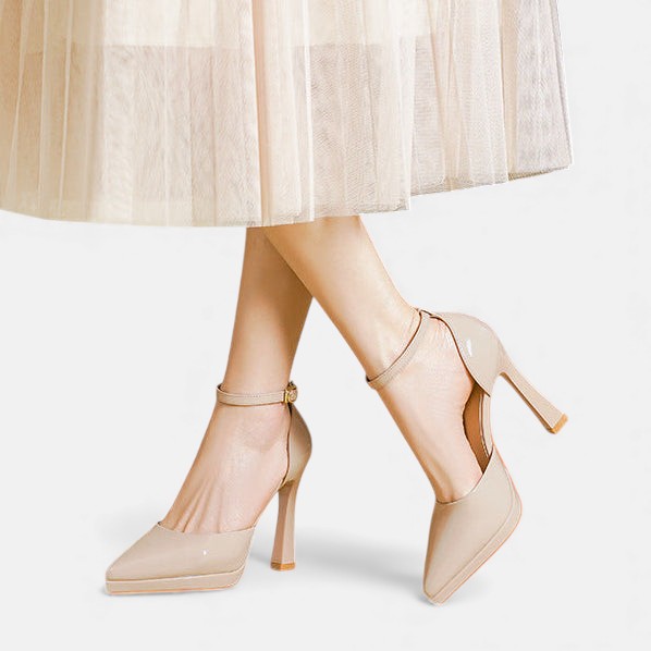 Talons en Cuir Véritable Poli et Élégant