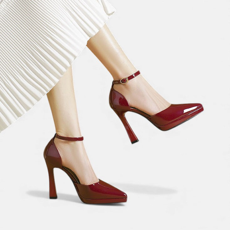 Talons en Cuir Véritable Poli et Élégant