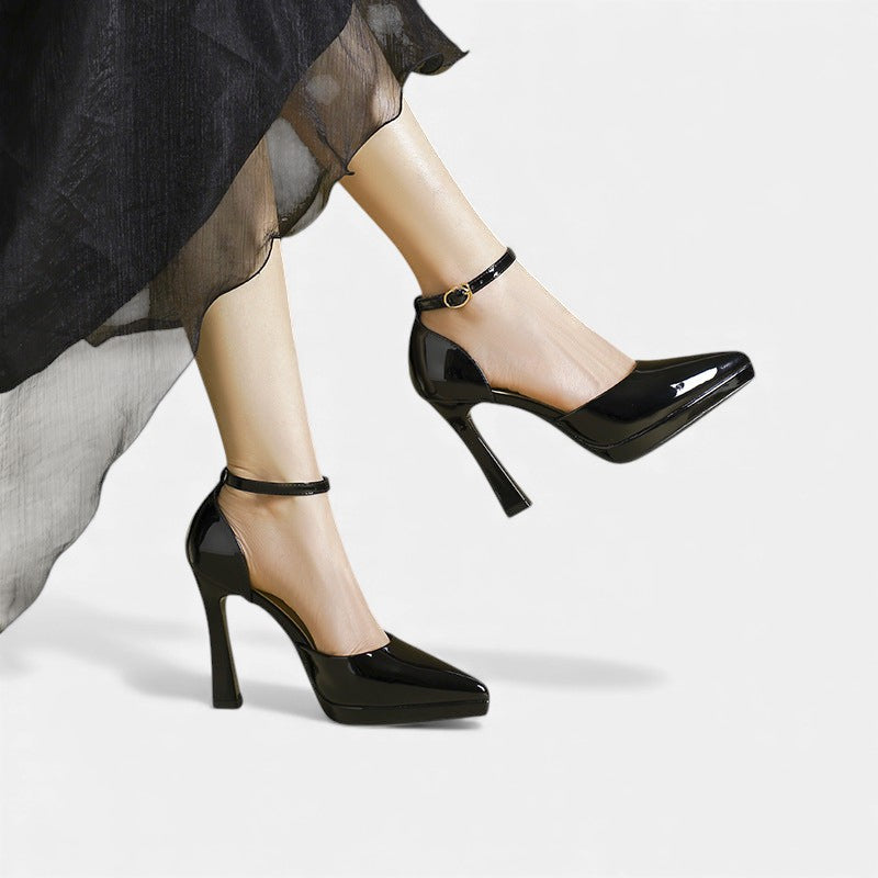 Talons en Cuir Véritable Poli et Élégant