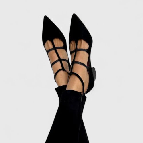 Talons en Cuir Véritable Élevés et Élégants