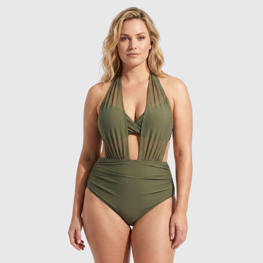 Valérie | Maillot de Bain Une Pièce à Décolleté Croisé