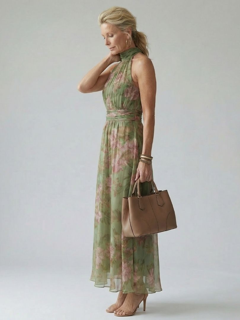MIRELY | Robe Midi à Bretelles Marsciato