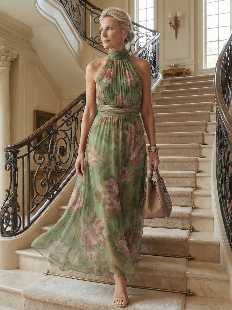 MIRELY | Robe Midi à Bretelles Marsciato