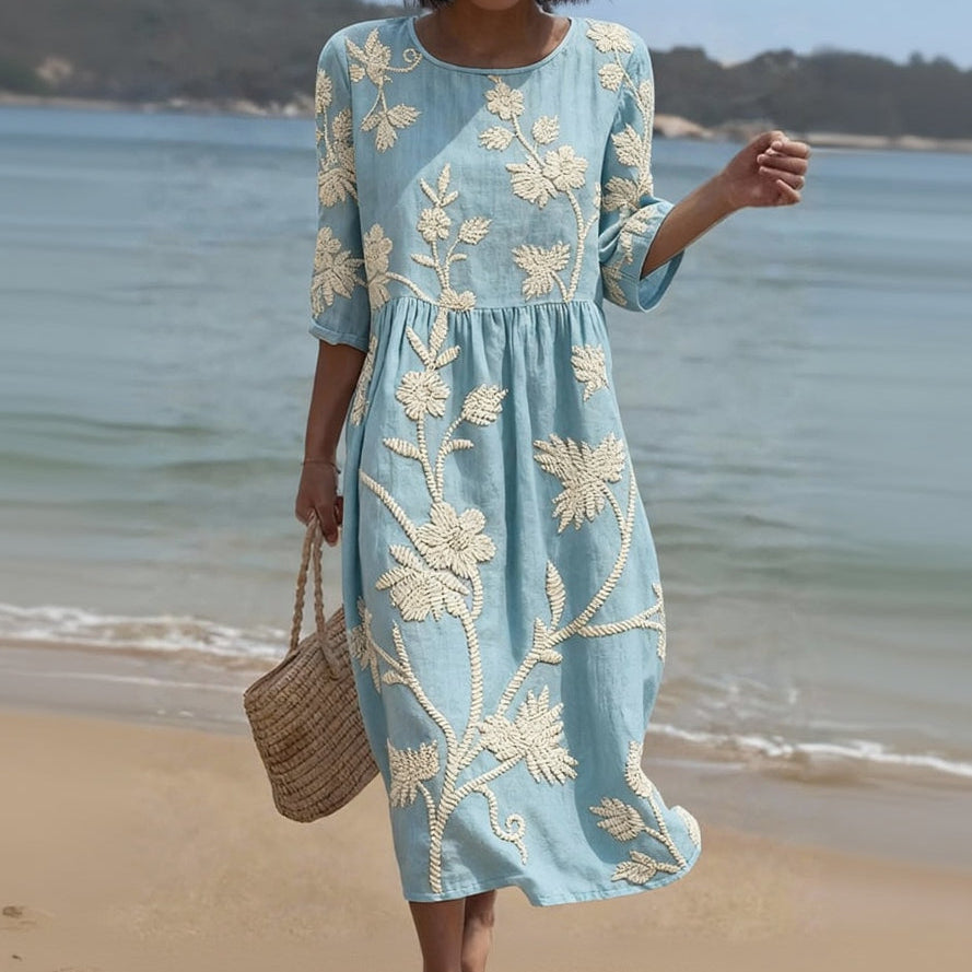 Robe Midi Fleurie Tummy Safe