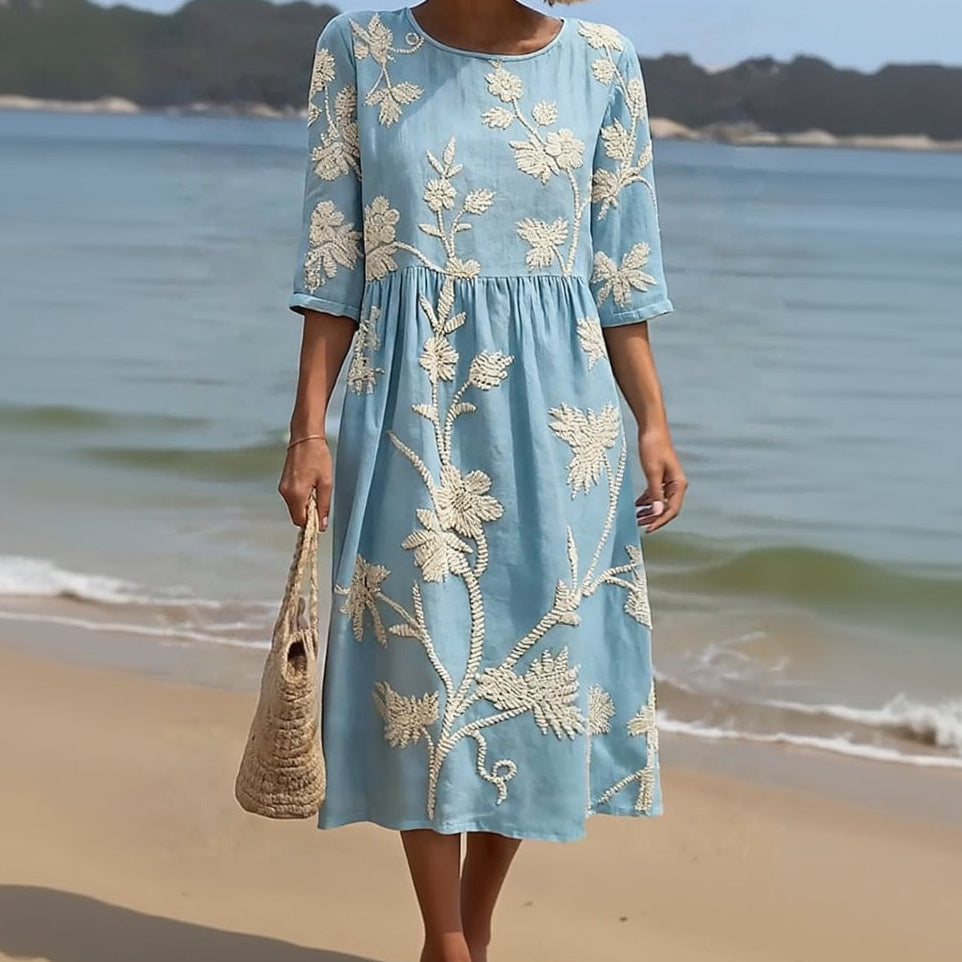 Robe Midi Fleurie Tummy Safe