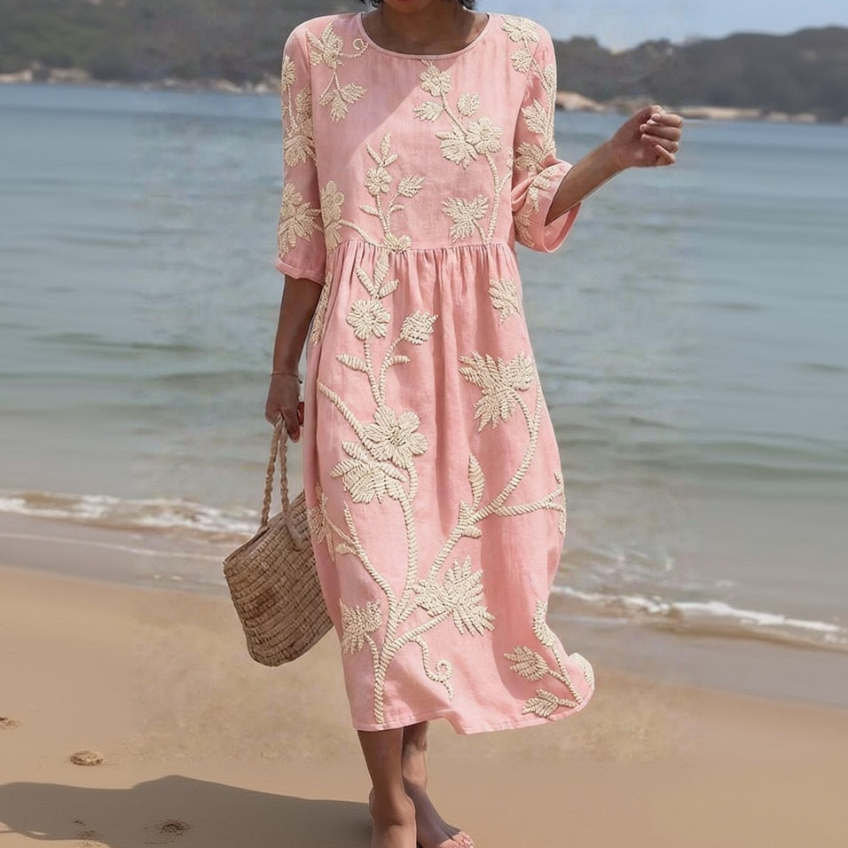 Robe Midi Fleurie Tummy Safe