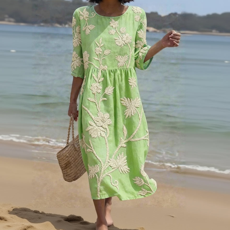 Robe Midi Fleurie Tummy Safe