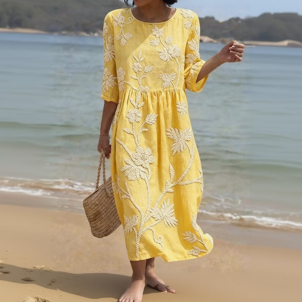 Robe Midi Fleurie Tummy Safe