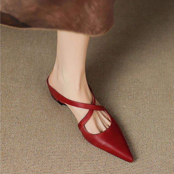 Aluna | Mules Élégantes à Brides Croisées