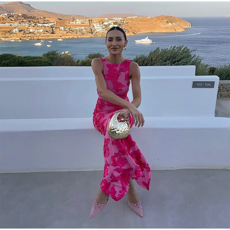 Malcah™ | Robe de Soirée Florale Intemporelle