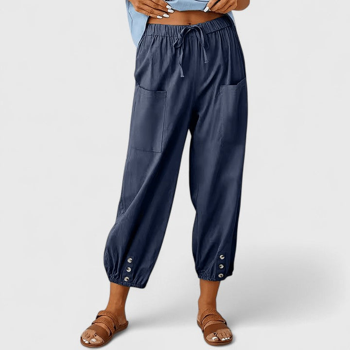 Eliza | Pantalons Élegants à Jambes Larges