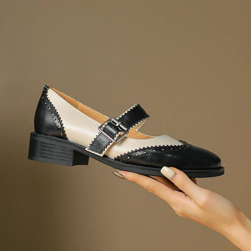Miana Ballerines en Cuir Véritable