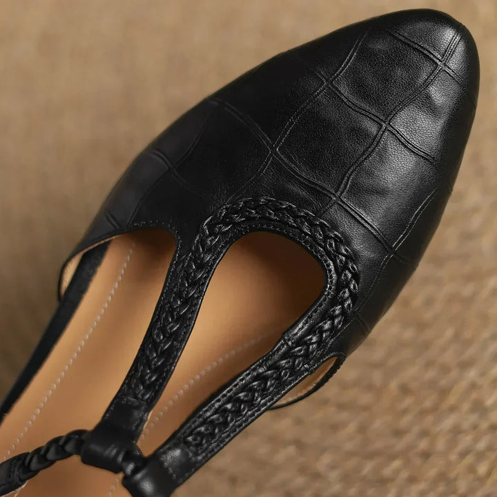 Mary Janes en Cuir Véritable