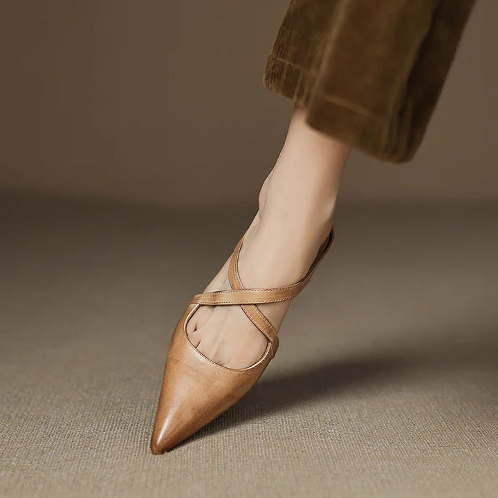 Aluna | Mules Élégantes à Brides Croisées