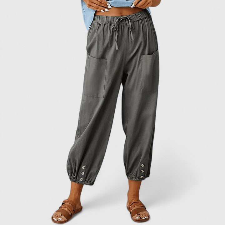 Eliza | Pantalons Élegants à Jambes Larges