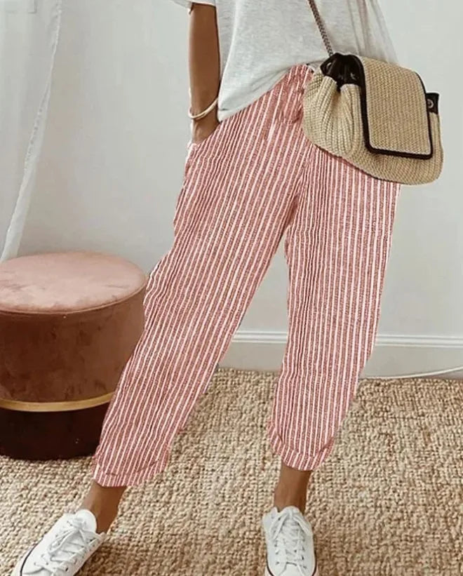 Léa | Short Décontracté Léger Taille Élastique