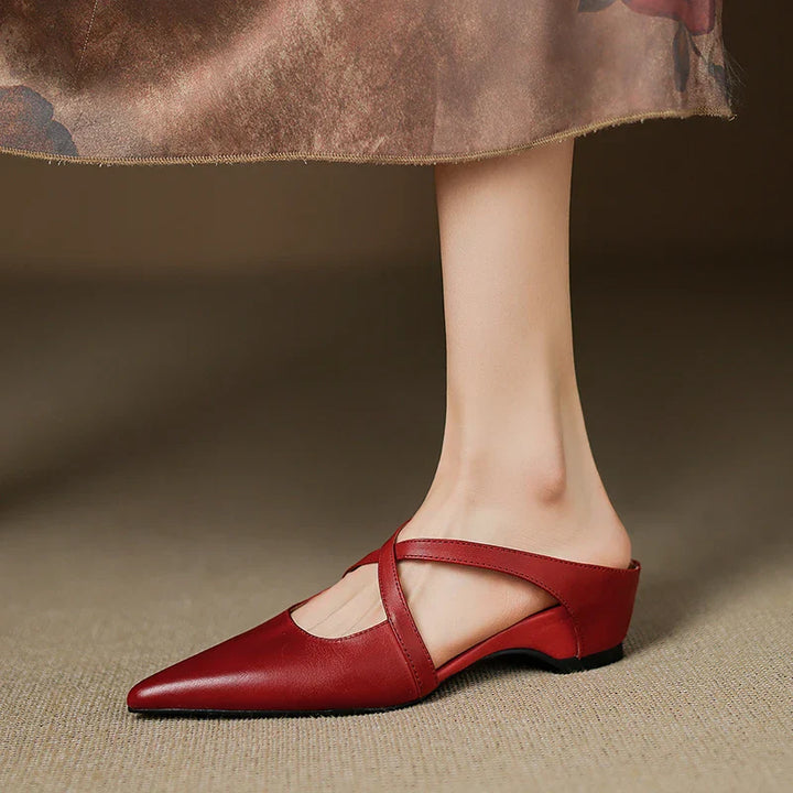 Aluna | Mules Élégantes à Brides Croisées