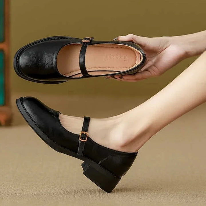 Mary Janes Classiques Confort en Cuir Véritable