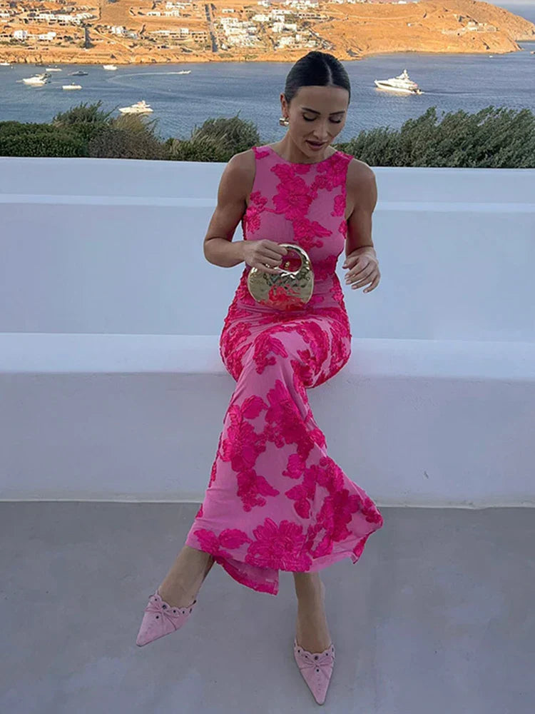 Malcah™ | Robe de Soirée Florale Intemporelle