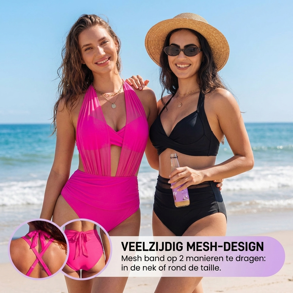 Valérie | Maillot de Bain Une Pièce à Décolleté Croisé