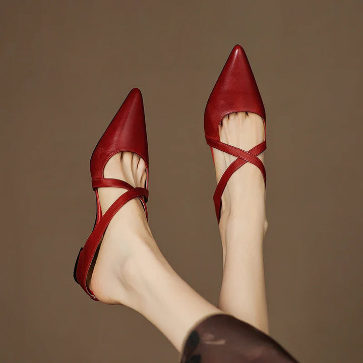 Aluna | Mules Élégantes à Brides Croisées