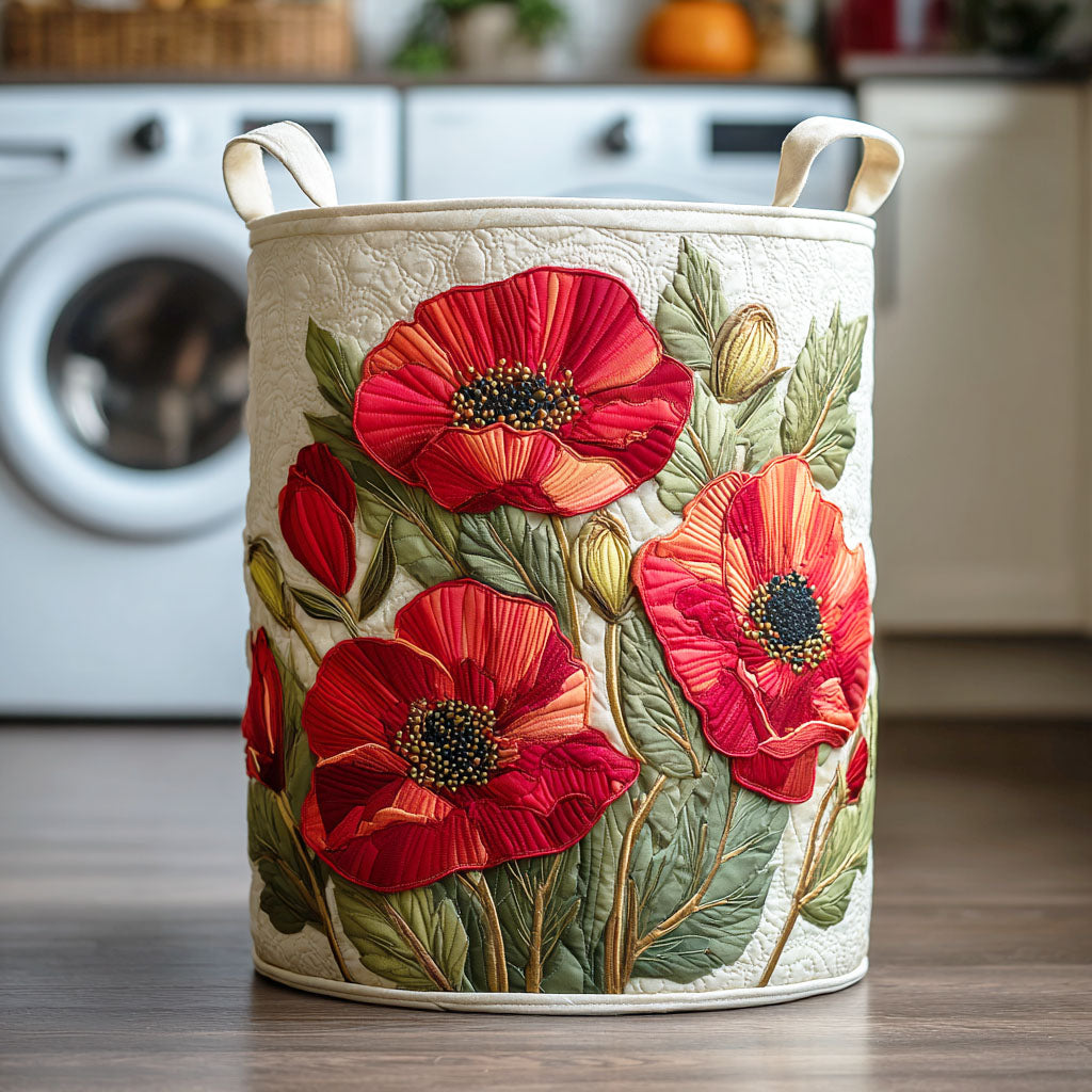 RUBIS | PANIER À LINGE COQUELICOT ÉCARLATE RÊVE