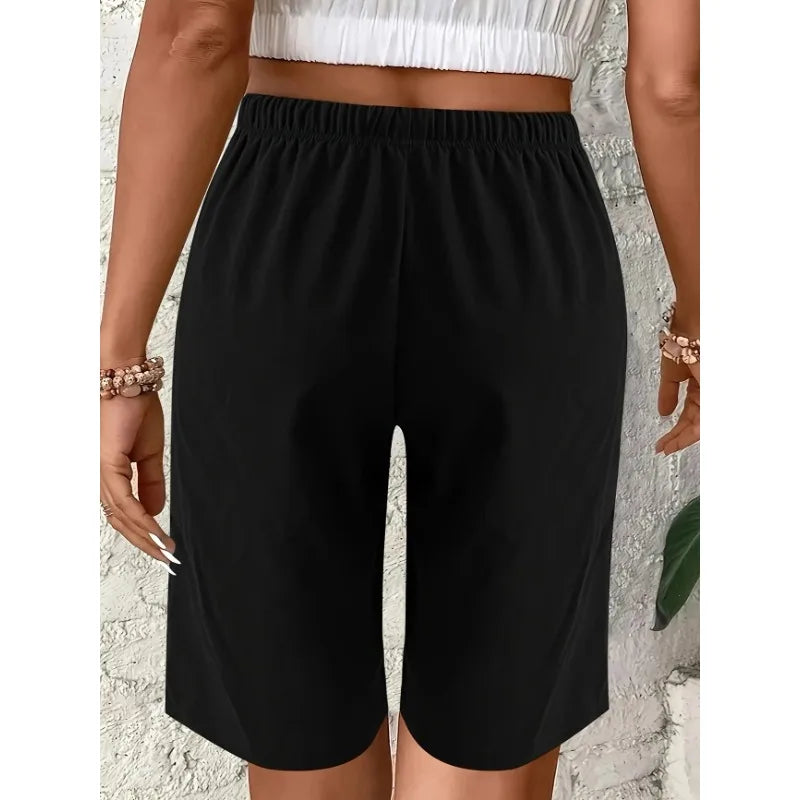 Lina | Short en Lin Taille Élastique Décontracté