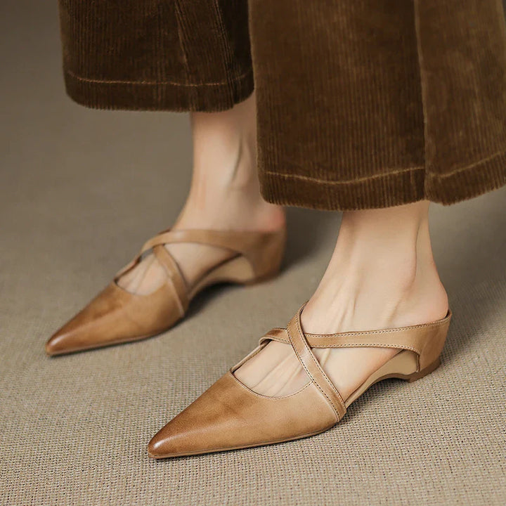 Aluna | Mules Élégantes à Brides Croisées