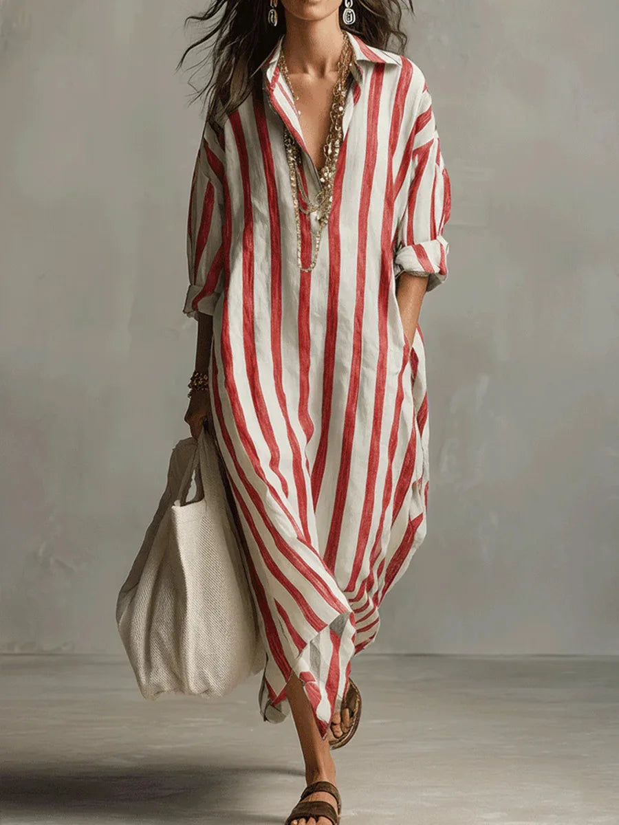 Amaris | Robe Chemise Longue en Lin