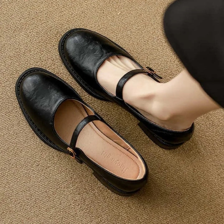 Mary Janes Classiques Confort en Cuir Véritable