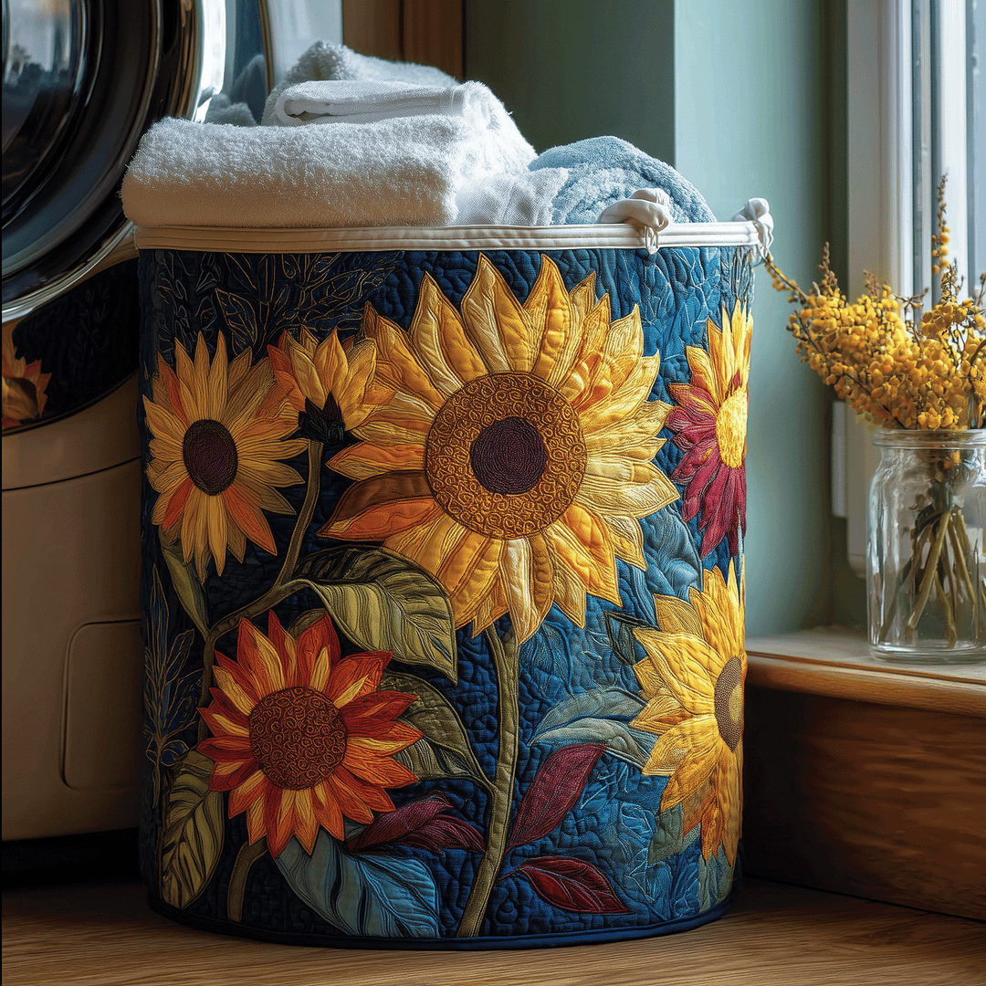 PANIER À LINGE FLORAL EN SOLEIL | SOLEIL