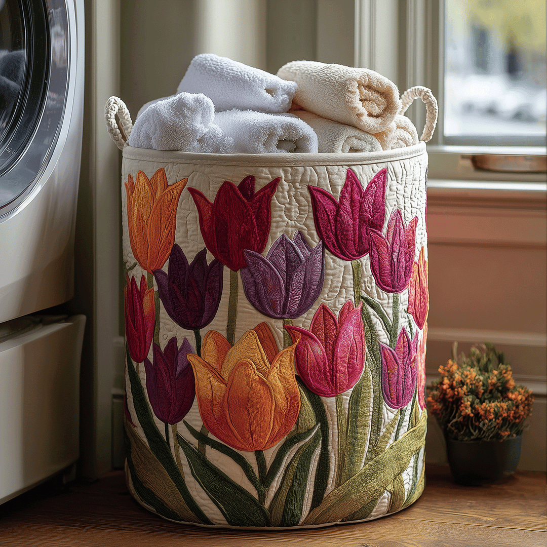 LILY | PANIER À LINGE TULIPE JOIE