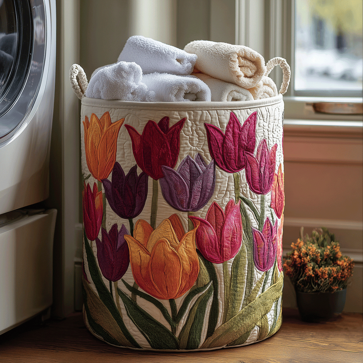 LILY | PANIER À LINGE TULIPE JOIE