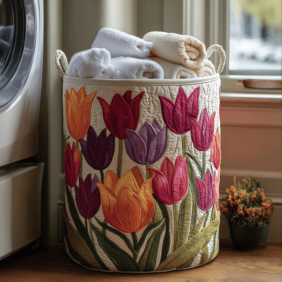 LILY | PANIER À LINGE TULIPE JOIE