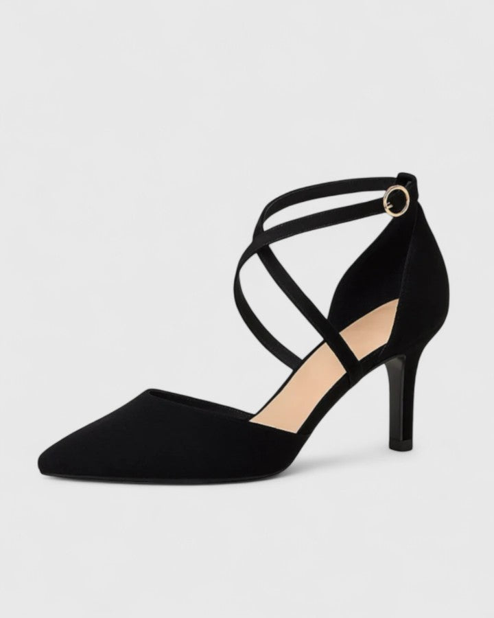 Talons en Cuir Véritable à Bout Pointu Élégants