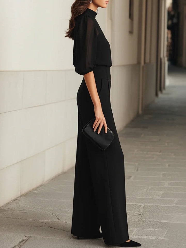 Elodie | Ensemble de Top et Pantalons Amples en Trois Pièces