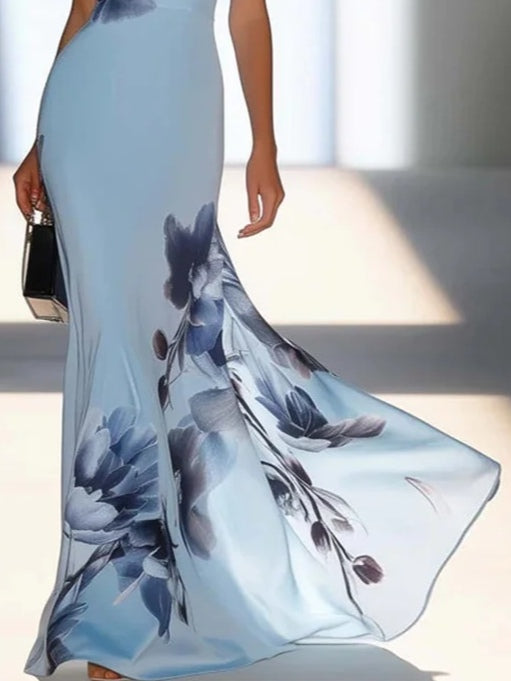 Victoria | Robe Maxi Off-Shoulder en Satin