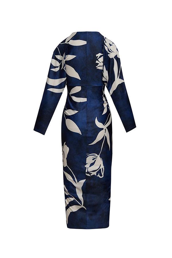 Eva | Robe Midi Dolman Imprimé Unique Sun Escape