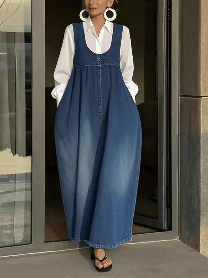 Veronica | Robe-Veste en Jean Ample