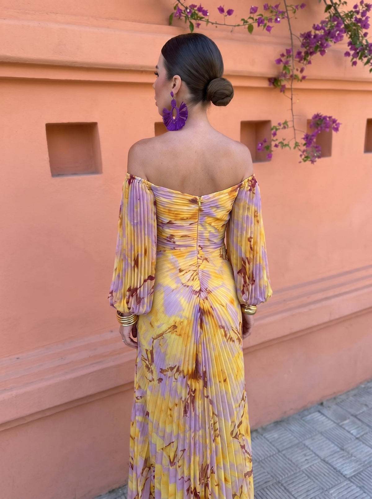 Gregoria™ | Robe Longue Fleurie avec Décolleté Profond
