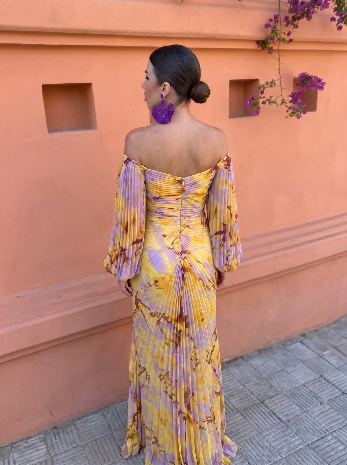 Gregoria™ | Robe Longue Fleurie avec Décolleté Profond