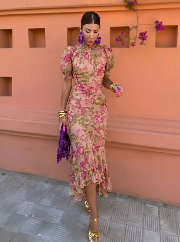 Felicidad™ | Robe Fleurie Rose