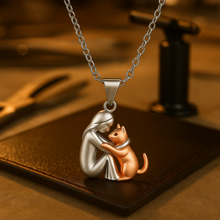 Pendentif Collier Chat Câlin