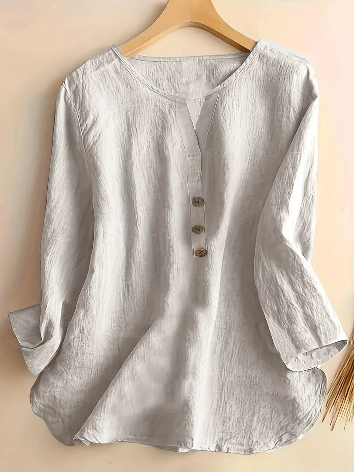 Solénya™ | Blouse coton-lin