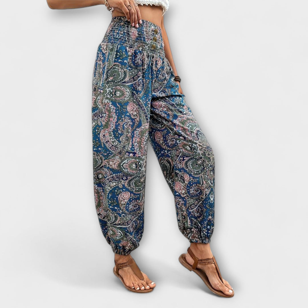 Emily | Pantalons Graphiques Ethniques