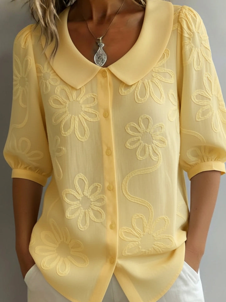 Camille | Blouse Florale Légère Élégance Naturelle