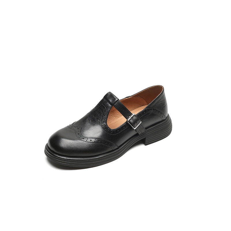 Mary Janes Élégantes en Cuir